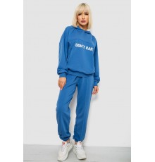 Спортивний костюм жіночий з принтом, колір синій, 244R1059AG