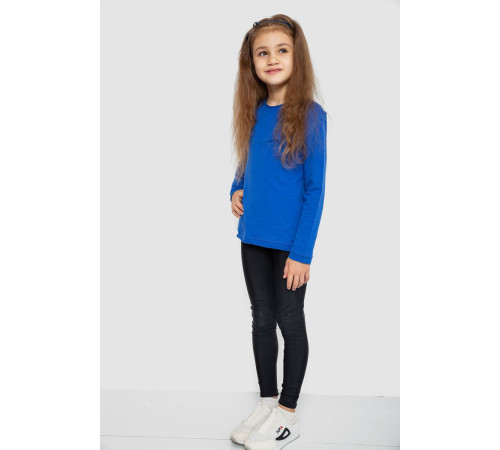 Лонгслив однотонный унисекс, цвет синий, 102R1532