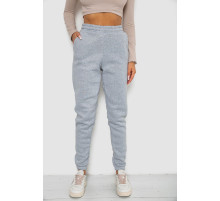 Спортивные штаны женские на флисе, цвет светло-серый, 238R58671-1