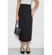 Юбка на подкладке с разрезом, цвет черный, 167R5291