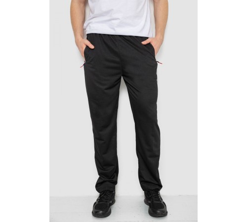 Спорт штани чоловічі, колір чорний, 244R41734