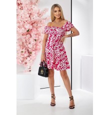 Сукня жіноча з принтом софт, колір рожевий, 257R811-2