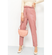 Лосины женские кожзам, цвет темно-пудровый, 164R669