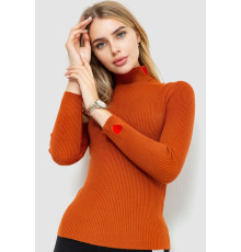 Гольф женский однотонный, цвет терракотовый, 204R052