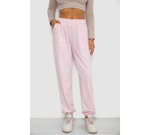 Спортивные штаны женские, цвет розовый, 238R347-1