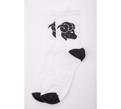 Белые женские носки с рисунком 172R916
