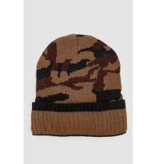Шапка мужская камуфляж на меху, цвет коричневый, 244RM48