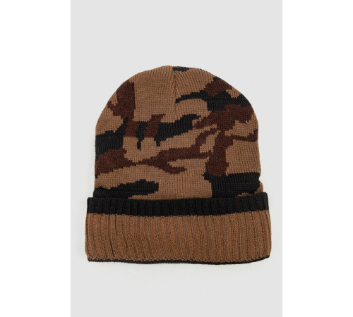 Шапка мужская камуфляж на меху, цвет коричневый, 244RM48
