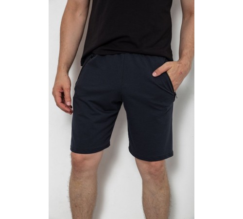 Шорти чоловічі однотонні, колір темно-синій, 247R001