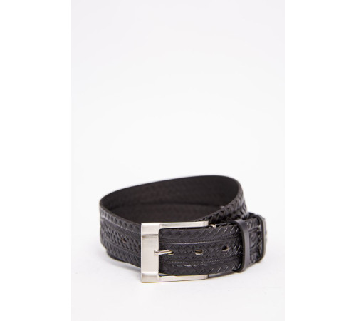 Черный мужской ремень, из кожзама, 196R40Y1W12