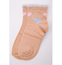 Хлопковые детские носки, бежевого цвета, 167R601-1