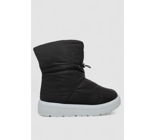 Дутики женские зимние на меху, цвет черно-серый, 248RFM200