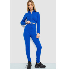 Костюм женский в рубчик, цвет электрик, 244R14302