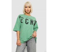 Футболка женская с принтом, цвет оливковый, 244R3008-1