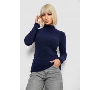 Гольф жіночий однотонний в рубчик, колір синій, 257R101