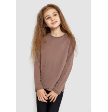 Лонгслив однотонный унисекс, цвет мокко, 102R1532