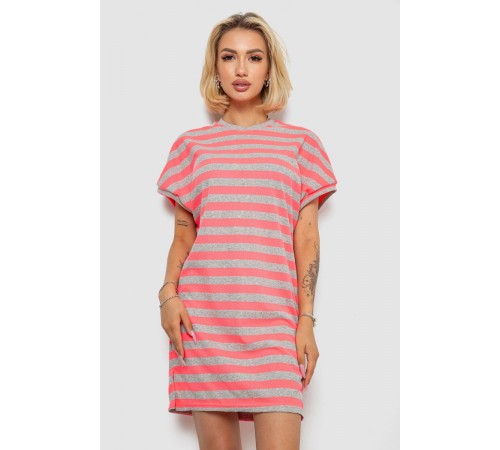 Туніка в смужку, колір рожевий, 238R801