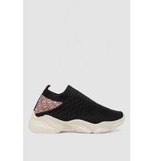 Сліпони жіночі текстильні, колір чорний, 244R291C