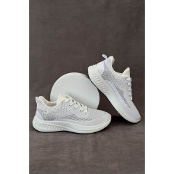 Кроссовки мужские текстильные, цвет белый, 244RJ1077