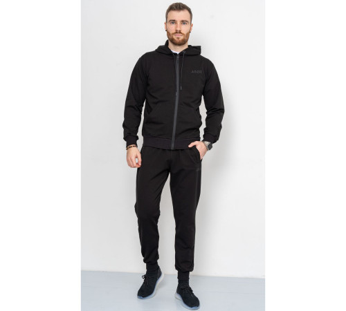 Спорт костюм мужской демисезонный, цвет черный, 223R005