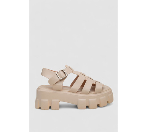 Босоножки женские, цвет бежевый, 243R9206