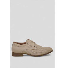 Туфлі чоловічі з перфорацією, колір темно-бежевий, 243RC1593.