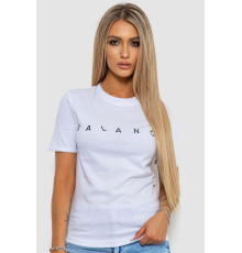 Жіноча футболка з принтом, колір білий, 238R57400