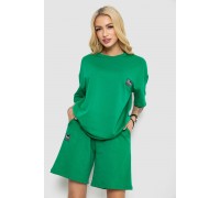 Костюм жіночий повсякденний, колір зелений, 241R5004