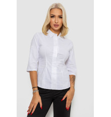 Блуза класична, колір білий, 230R08-1.