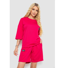 Костюм женский однотонный, цвет малиновый, 238R116
