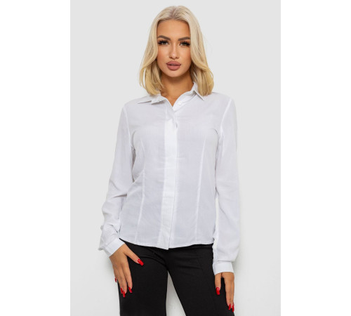 Блуза классическая, цвет белый, 230R08-2