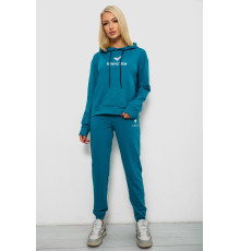 Спортивный костюм женский двухнитка, цвет бирюзовый, 214R1419-007