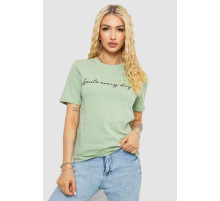 Футболка женская с принтом, цвет оливковый, 241R130
