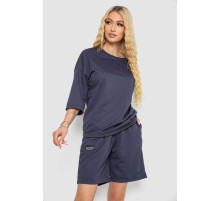 Костюм женский однотонный, цвет темно-серый, 238R116