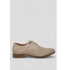Туфлі чоловічі з перфорацією, колір темно-бежевий, 243RC1592.