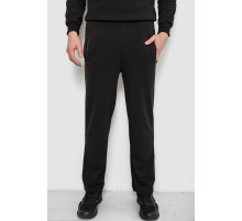 Спортивные штаны мужские однотонные, цвет черный, 244R41277