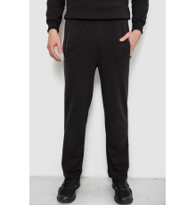 Спортивні штани чоловічі однотонні, колір чорний, 244R41277