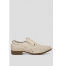Туфлі чоловічі з перфорацією, колір бежевий, 243RC1595.
