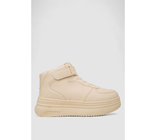 Кроссовки женские зимние на меху, цвет бежевый, 248RAM02