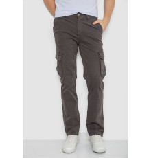 Штани чоловічі з кишенями, колір темно-сірий, 244R2078