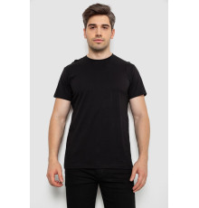 Футболка чоловіча базова, колір чорний, 244R20603