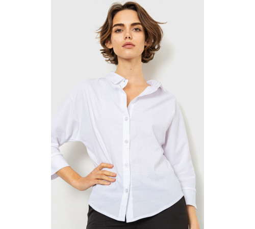 Блуза классическая, цвет белый, 230R100-1