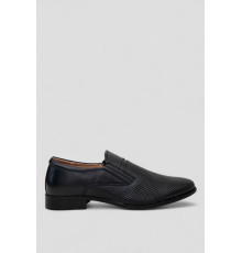 Туфлі чоловічі з перфорацією, колір темно-синій, 243RC1591.