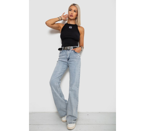 Джинсы женские стрейчевые, цвет голубой, 244R00643