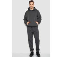 Спортивный костюм мужской на флисе, цвет темно-серый, 244R9142