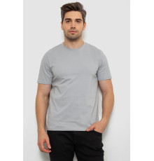 Футболка чоловіча однотонна, колір світло-сірий, 238R155