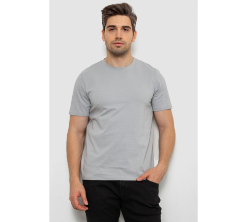 Футболка мужская однотонная, цвет светло-серый, 238R155