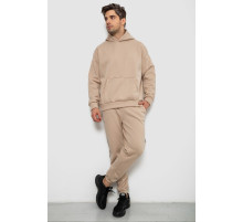 Спортивный костюм мужской на флисе, цвет бежевый, 238R58573