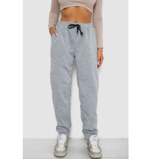 Спортивні штани жіночі на флісі, колір сірий, 238R57016-1