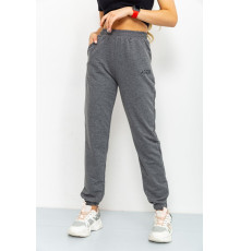Спорт штани жіночі демісезонні, колір темно-сірий, 206R001